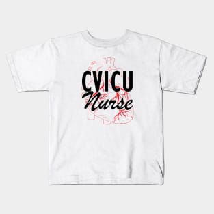 Cardiovascular ICU Nurse - CVICU Nurse Kids T-Shirt